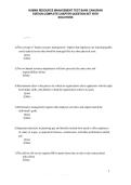 HUMAN RESOURCE MANAGEMENT TEST BANK CANADIAN&NewLine;EDITION COMPLETE CHAPTER QUESTION SET WITH&NewLine;SOLUTIONS