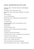 PPN 302 - MIDTERM PRACTICE STUDY GUIDE