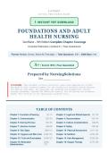 Foundations and Adult Health Nursing 9th Edition Test Bank&colon; 230 Q&A with Rationales &vert; NGN-Style & SATA &vert; A&plus; Guide