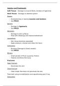 Injuries & Treatments - Sports Science OCR