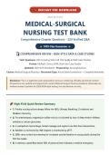 NEW 2026&excl; Med-Surg Nursing Exam&colon; 100 Practice Questions with Rationales &vert; NGN Case Studies