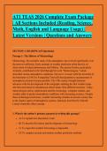 ATI TEAS 2026 Complete Exam Package &NewLine;&vert; All Sections Included &lpar;Reading&comma; Science&comma; &NewLine;Math&comma; English and Language Usage&rpar; &vert; &NewLine;Latest Versions &vert; Questions and Answers