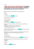 NR507 Advanced Pathophysiology Chamberlain College of Nursing&ndash;Exam Questions with Answers