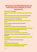 NUR 176 Exam 3 Latest 2026 Updated Questions and &NewLine;Verified 100&percnt; Solutions &lpar;2026&sol;2027&rpar; &vert;A&plus; Graded &NewLine;&vert;Guaranteed Pass 