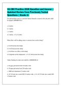 VA CBC Practice 2026 Question and Answer &vert; Updated Review from Previously Tested Questions &vert; Grade A&plus;