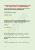 NSG 4100 &lpar;AHIII&rpar; Exam 4 Latest 2026 Updated Questions and Verified &NewLine;100&percnt; Solutions &lpar;2026&sol;2027&rpar; &vert;A&plus; Graded &vert;Guaranteed Pass 