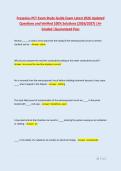 Fresenius PCT Exam Study Guide Exam Latest 2026 Updated &NewLine;Questions and Verified 100&percnt; Solutions &lpar;2026&sol;2027&rpar; &vert;A&plus; &NewLine;Graded &vert;Guaranteed Pass 