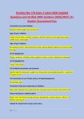 Hondros Nur 176 Exam 1 Latest 2026 Updated &NewLine;Questions and Verified 100&percnt; Solutions &lpar;2026&sol;2027&rpar; &vert;A&plus; &NewLine;Graded &vert;Guaranteed Pass 