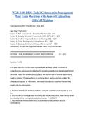 WGU D489 DEN1 Task 1 Cybersecurity Management Plan &vert; Exam Questions with Answer Explanations &lpar;2026&sol;2027 Edition&rpar;