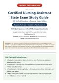CNA State Exam Study Guide Latest&colon; 240 Questions & Answers with Rationales &vert; NGN-Style & SATA &vert; A&plus; Guide