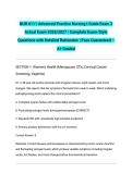 NUR 6111 Advanced Practice Nursing I Guide Exam 3 Actual Exam 2026&sol;2027 &vert; Complete Exam-Style Questions with Detailed Rationales &vert; Pass Guaranteed &ndash; A&plus; Graded