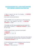  &NewLine;ADVANCED RIGGING TEST 2 LATEST EXAM QUESTIONS &NewLine;WITH VERIFIED & COMPLETE SOLUTIONS 2025 