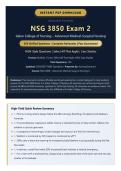 NSG 3850 Exam 2 Study Guide&colon; 250 Questions & Rationales &vert; Galen College &vert; NGN-Style & SATA &vert; A&plus; Guide