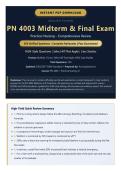 PN 4003 Midterm & Final Exam Study Guide&colon; 250 Practical Nursing Questions & Rationales &vert; NGN-Style & SATA &vert; A&plus; Guide