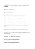 NSG-3280 Test 1 &ndash; Study Guide&comma; Notes & Practice Questions &lpar;2026 Updated&rpar;