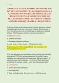 NR 606 FINAL EXAM &lpar;CHAMBERLAIN&rpar; NEWEST 2026&sol; &NewLine;2027 ACTUAL EXAM TEST BANK&vert; NR606 DIAGNOSIS & &NewLine;MANAGEMENT IN PSYCHIATRIC MENTAL HEALTH &NewLine;II PRACTICUM FINAL EXAM REVIEW WITH 300 &NewLine;REAL EXAM QUESTIONS AND CORRECT VERIFIED &NewLine;ANSWERS&sol; ALREADY GRADED A&plus; &lpar;BRAND