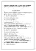 BIO322-AF&colon; BioChem Exam &num;1 CHAPTER 18 MCGRAW &lpar;McCarley SCUHS&rpar; Questions With Complete Solutions