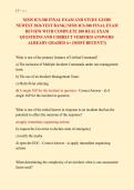 NIMS ICS-300 FINAL EXAM AND STUDY GUIDE &NewLine;NEWEST 2026 TEST BANK&vert; NIMS ICS-300 FINAL EXAM &NewLine;REVIEW WITH COMPLETE 200 REAL EXAM &NewLine;QUESTIONS AND CORRECT VERIFIED ANSWERS&sol; &NewLine;ALREADY GRADED A&plus; &lpar;MOST RECENT&excl;&excl;&rpar; 