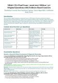 NR667 CEA Final Exam &ndash; Nurse Practitioner Capstone &ndash; Chamberlain University &ndash; 2026&sol;2027 Academic Year &ndash; 317 Questions with Evidence-Based Answers