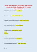 PN 2005 FINAL EXAM LATEST 2026 UPDATED QUESTIONS AND &NewLine;VERIFIED 100&percnt; SOLUTIONS &lpar;2026&sol;2027&rpar; &vert;A&plus; GRADED &NewLine;&vert;GUARANTEED PASS