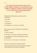 CON 1400V FINAL EXAM NEWEST 2026 ACTUAL &NewLine;EXAM&vert; COMPLETE 200 REAL EXAM QUESTIONS AND &NewLine;CORRECT VERIFIED ANSWERS&sol; ALREADY GRADED &NewLine;A&plus;&vert; CON 1400V FINAL EXAM REVIEW &lpar;MOST &NewLine;RECENT&excl;&excl;&rpar;