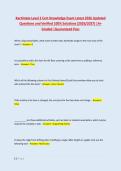 Xactimate Level 2 Cert Knowledge Exam Latest 2026 Updated &NewLine;Questions and Verified 100&percnt; Solutions &lpar;2026&sol;2027&rpar; &vert;A&plus; &NewLine;Graded &vert;Guaranteed Pass 