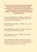 CPSA FINAL EXAM AND STUDY GUIDE NEWEST 2026 &NewLine;TEST BANK&vert; CREST PRACTITIONER SECURITY &NewLine;ANALYST &lpar;CPSA&rpar; CERTIFICATION EXAM PREP WITH &NewLine;COMPLETE 450 REAL EXAM QUESTIONS AND &NewLine;CORRECT VERIFIED ANSWERS&sol; ALREADY GRADED &NewLine;A&plus; &lpar;MOST RECENT&excl;&excl;&rpar; 