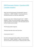 PADI Divemaster Module 1 Questions With Complete Solutions