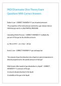 PADI Divemaster Dive Theory Exam Questions With Correct Answers&period;