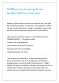 PADI Divemaster knowledge Review Questions With Correct Answers