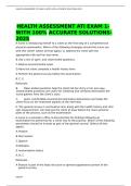 HEALTH ASSESSMENT ATI EXAM 1-WITH 100 ACCURATE SOLUTIONS-2025&period;