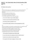 NUR 507 &ndash; Test 3 Study Guide&comma; Notes & Practice Questions &lpar;2026 Updated&rpar;