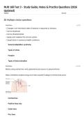 NUR 168 Test 3 &ndash; Study Guide&comma; Notes & Practice Questions &lpar;2026 Updated&rpar;