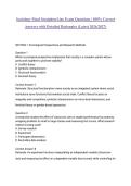 Sociology Final StraighterLine Exam Questions &vert; 100&percnt; Correct Answers with Detailed Rationales &lpar;Latest 2026&sol;2027 &rpar;