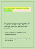 ATI RN FUNDAMENTALS PROCTORED EXAM  &NewLine;2025 NEWEST