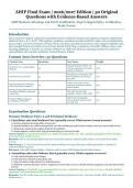 AHIP Final Exam &ndash; Medicare Advantage and Part D Certification &ndash; 2026&sol;2027 Edition &ndash; 50 Questions with Evidence-Based Answers