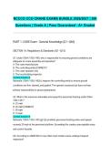 NCCCO CCO CRANE EXAMS BUNDLE 2026&sol;2027 &vert; 300 Questions &vert; Grade A &vert; Pass Guaranteed - A&plus; Graded&NewLine;&NewLine;