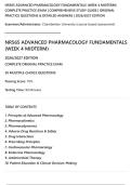 NR565 ADVANCED PHARMACOLOGY FUNDAMENTALS &lpar;WEEK 4 MIDTERM&rpar;&NewLine;COMPLETE PRACTICE EXAM &vert; COMPREHENSIVE STUDY GUIDE &vert; ORIGINAL&NewLine;PRACTICE QUESTIONS & DETAILED ANSWERS &vert; 2026&sol;2027 EDITION