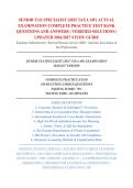 SENIOR TAX SPECIALIST &lpar;2025 TAX LAW&rpar; ACTUAL &NewLine;EXAMINATION COMPLETE PRACTICE TEST BANK &NewLine;QUESTIONS AND ANSWERS &vert; VERIFIED SOLUTIONS &vert; &NewLine;UPDATED 2026&sol;2027 STUDY GUIDE 