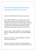 Mass Psychology Jurisprudence Exam Study Guide Questions With Correct Answers 