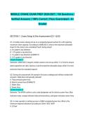 MOBILE CRANE EXAM PREP 2026&sol;2027 &vert; 150 Questions &vert; Verified Answers &vert; 100&percnt; Correct &vert; Pass Guaranteed - A&plus; Graded&NewLine;&NewLine;