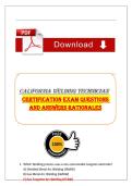 Welding Technician&comma; California Welding&comma; Welding Certification&comma; TIG Welding&comma; MIG Welding&comma; Weld Inspection&comma; Exam Questions&comma; Practice Test