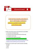 CBSAO&comma; Bank Secrecy Act&comma; AML Certification&comma; BSA Compliance&comma; Financial Crime&comma; KYC&comma; SAR&comma; Practice Test