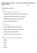 GCU Microbiology Lab Final Exam &ndash; Dr&period; Newberry Practice Questions&comma; Study Guide & Exam Review 2026