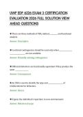 UWF EDF 6226 EXAM 3 CERTIFICATION&NewLine;EVALUATION 2026 FULL SOLUTION VIEW&NewLine;AHEAD QUESTIONS