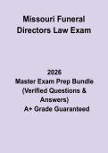 NC Funeral Law Exam&colon; Complete North Carolina Funeral Law Study Guide&comma; Review Notes & Practice Questions PDF