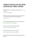 VIRGINIA HIC PRACTICE TEST 2026 TESTED&NewLine;QUESTIONS AND CORRECT ANSWERS&NewLine;