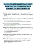 CLC 056 ANALYZING CONTRACT COSTS&NewLine;FINAL TEST 2026 QUESTIONS WITH&NewLine;CORRECT ANSWERS GRADED A&plus;