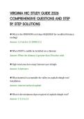 VIRGINIA HIC STUDY GUIDE 2026&NewLine;COMPREHENSIVE QUESTIONS AND STEP&NewLine;BY STEP SOLUTIONS