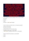 WGU D337 - PRE-ASSESSMENT&NewLine;QUESTIONS FINAL LATEST 2026&NewLine;ACTUAL EXAM TEST BANK&vert; D337&NewLine;INTERNET OF THINGS AND&NewLine;INFRASTRUCTURE OA FINAL EXAM&NewLine;REVIEW WITH 350 REAL EXAM&NewLine;QUESTIONS AND CORRECT VERIFIED&NewLine;ANSWERS&sol; ALREADY GRADED A&plus;&NewLine;&lpar;MOST RECENT&excl;&excl;&rpar;
